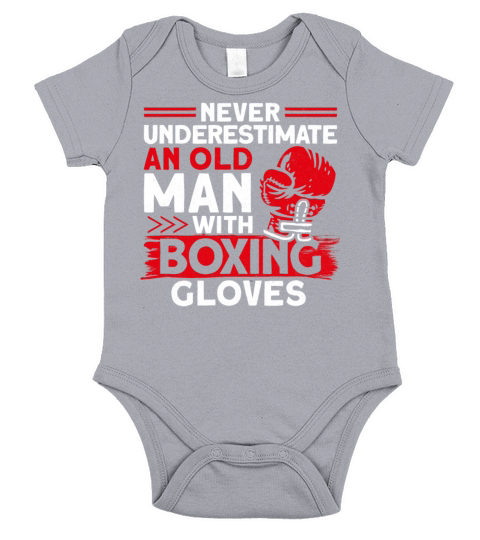 Boxing Dad Father Retired Gloves Short Sleeve Baby One-Piece