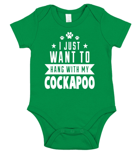 Cockapoo Dog Shirts for Girls Boys Short Sleeve Baby One-Piece