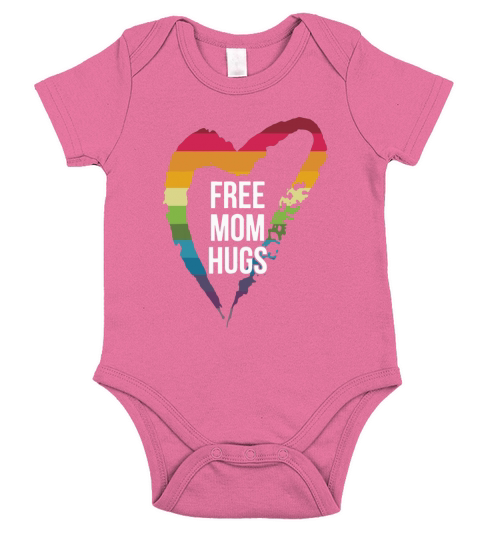 Free Mom Hugs Short Sleeve Baby One-Piece