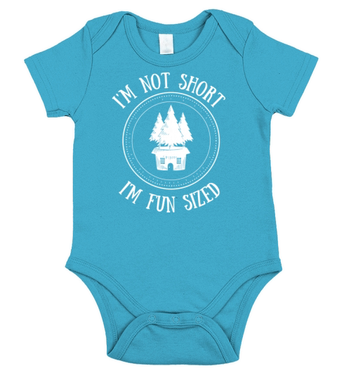 I m not short I m fun sized Short Sleeve Baby One-Piece