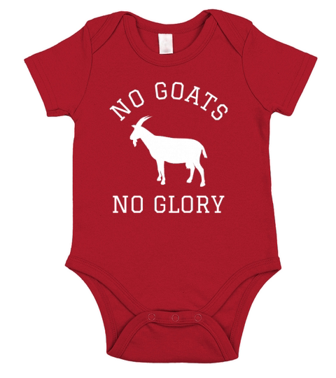 No Goats No Glory Shirt - Funny Goat Shirt Short Sleeve Baby One-Piece