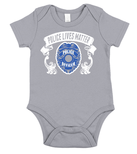 Police Lives Matter Police Officer Shirt Short Sleeve Baby One-Piece