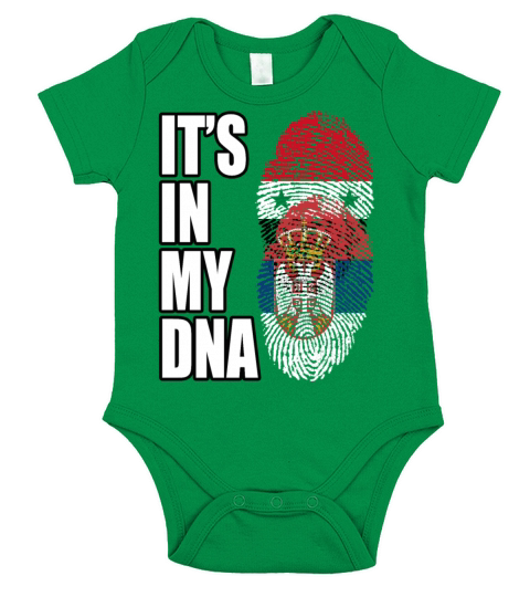 Syrian And Serbian Vintage Heritage DNA Flag Short Sleeve Baby One-Piece