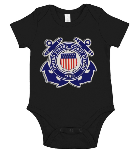 U.S. COAST GUARD T-SHIRT ORIGINAL SEMPER PARATUS TSHIRT Short Sleeve Baby One-Piece
