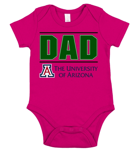 University Of Arizona Proud Dad Parents Day 2020 Short Sleeve Baby One-Piece