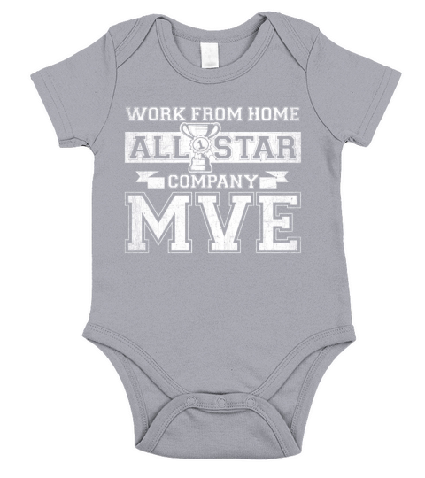 Work From Home Employee of The Month Company MVE Short Sleeve Baby One-Piece