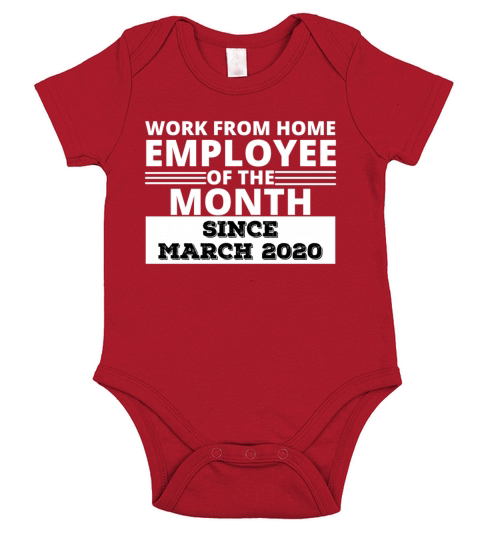 Work From home Employee of the Month Short Sleeve Baby One-Piece