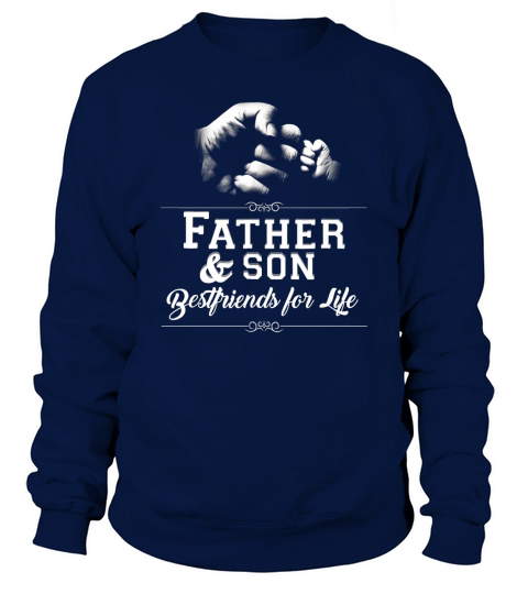 Mens Father Son Friends Fist Bump TShirt Dad Fathers Day Family Sweatshirt Unisex