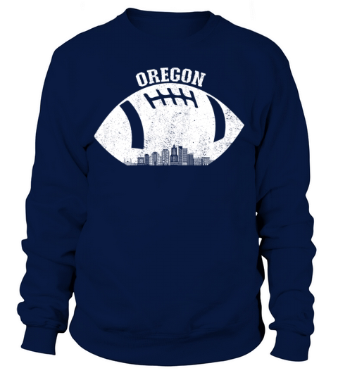 Portland Skyline Football Fan Vintage Oregon Sweatshirt Unisex