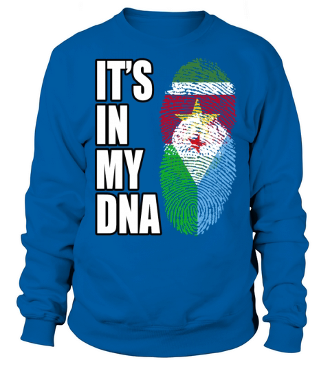 Surinamese And Djiboutian Vintage Heritage DNA Fla Sweatshirt Unisex