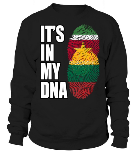 Surinamese And Lithuanian Vintage Heritage DNA Fla Sweatshirt Unisex