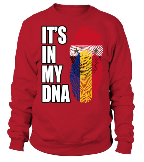 Syrian And Romanian Vintage Heritage DNA Flag Sweatshirt Unisex