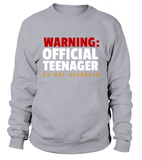 Warning Official Teenager Do Not Approach Sweatshirt Unisex