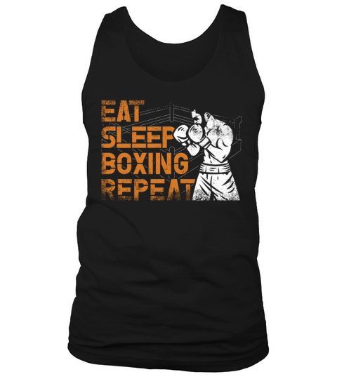 Boxing Vintage Eat Sleep Boxing Tank Top Unisex