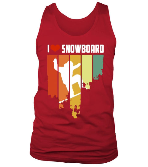 I Love Snowboard Vintage Edition Tank Top Unisex