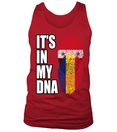 Syrian And Romanian Vintage Heritage DNA Flag Tank Top Unisex