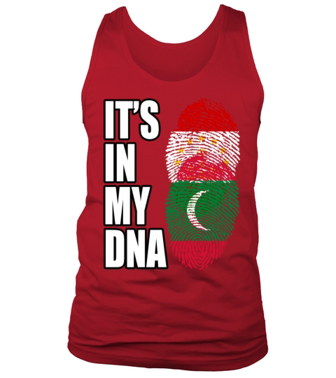 Tajikistani And Maldivian Vintage Heritage DNA Fla Tank Top Unisex