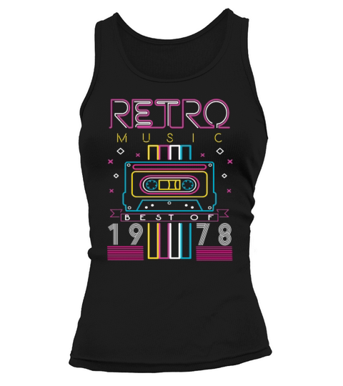Best Of 1978 Retro Cassette Vintage Birthday Tank top Woman