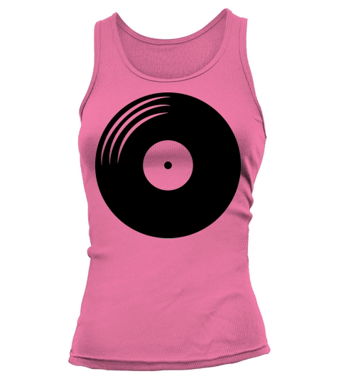 Record vinyl round Tank top Woman