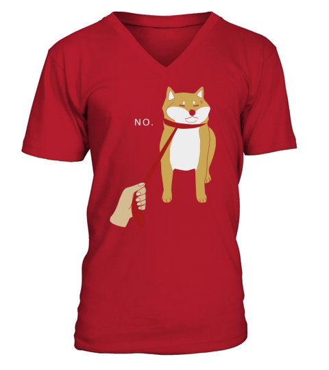CUTE SHIBA INU SHIRT NOPE - DOGE MEME T-SHIRT B V-Neck T-shirt