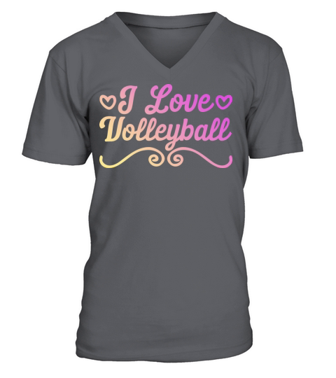 I love volleyball V-Neck T-shirt