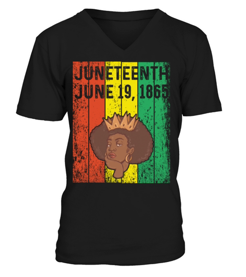 Juneteenth June 19th 1865 Ancestors V-Neck T-shirt