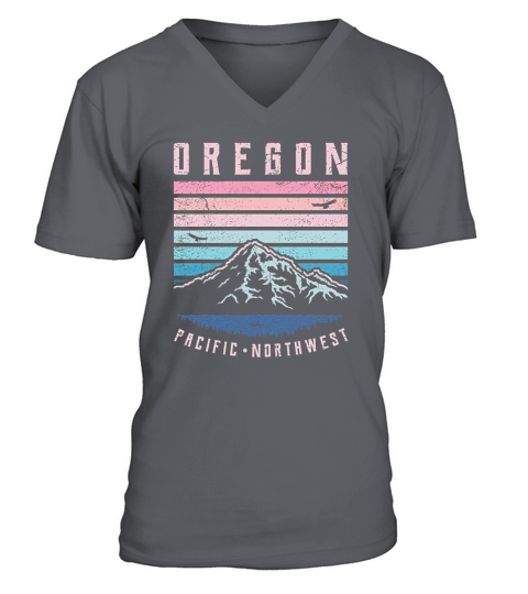 Oregon Retro Portland Northwest Vintage V-Neck T-shirt