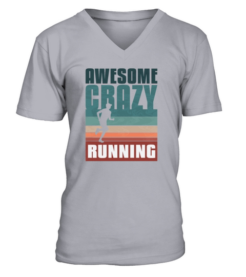 Retro vintage Ultra run V-Neck T-shirt