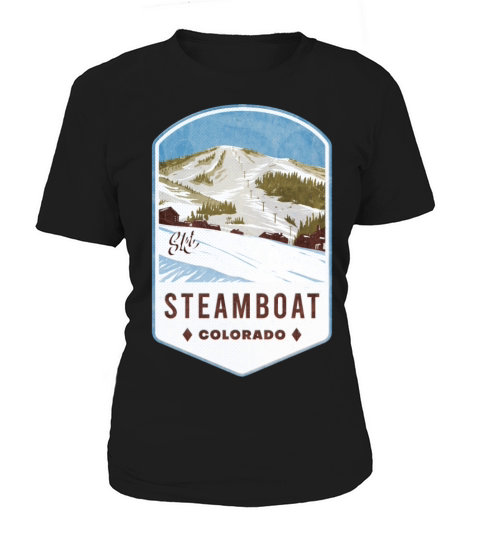 Steamboat Colorado Ski Badge Women's T-Shirt
