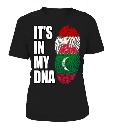 Tajikistani And Maldivian Vintage Heritage DNA Fla Women's T-Shirt