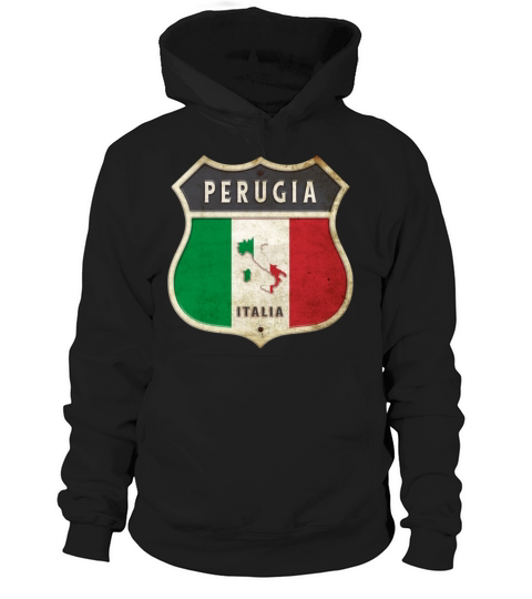 Perugia Italy coat of arms flags design Hoodie Unisex