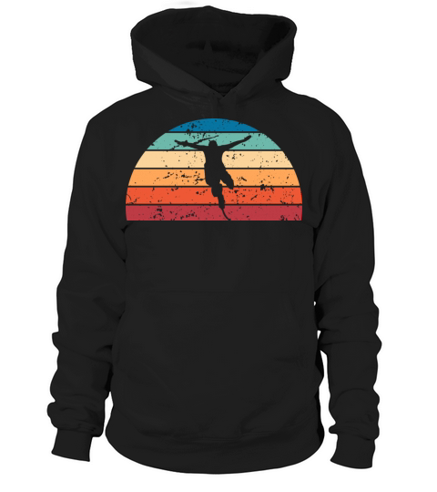 Retro Bungee Jumping Sunset Vintage skydiving Hoodie Unisex