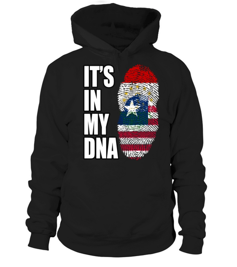 Tajikistani And Liberian Vintage Heritage DNA Flag Hoodie Unisex