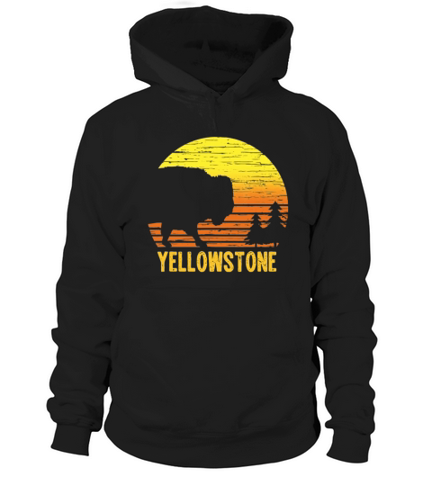 Vintage Yellowstone National Park Retro Travel shirt Hoodie Unisex