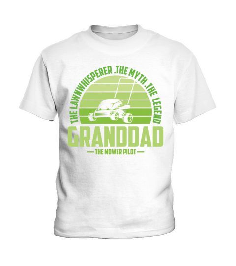 Funny Granddad Lawn Mowing Shirt Lawn Mower Mow Su Kids T-Shirt