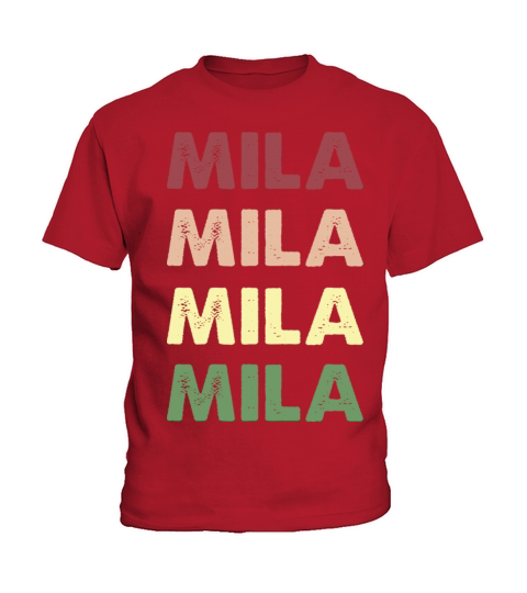 Mila Shirt - Funny Vintage Personalized Mila Kids T-Shirt