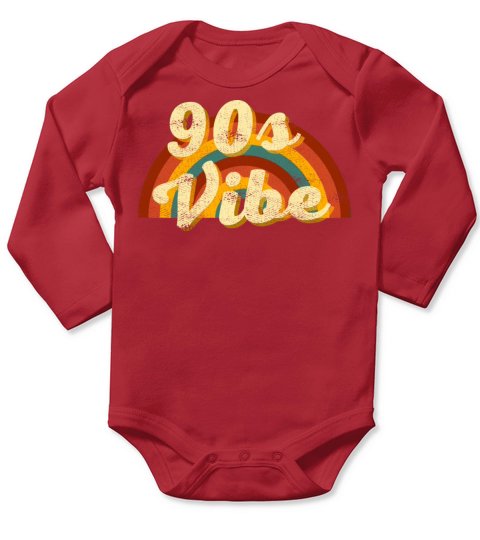 90s vibe vintage style Long Sleeve Baby One-Piece