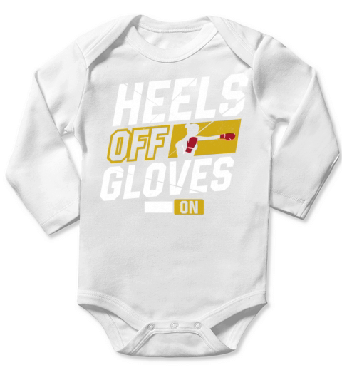 Boxing Girl Vintage Heels Off Long Sleeve Baby One-Piece