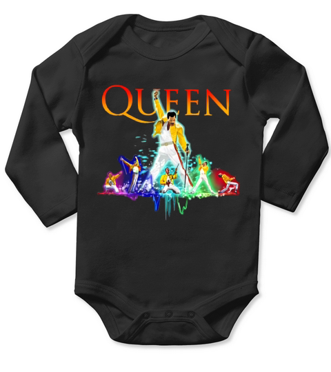 Color Queen Freddie Mercury shirt Long Sleeve Baby One-Piece