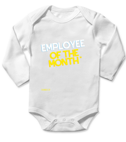 employee of the month runner up Long Sleeve Baby One-Piece