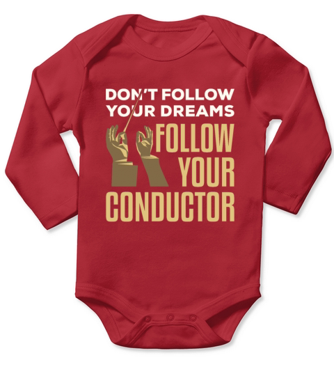 Funny Orchestra Conduct Saying Musical Leader Long Sleeve Baby One-Piece
