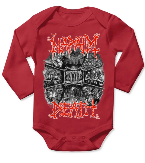 Napalm Death Long Sleeve Baby One-Piece
