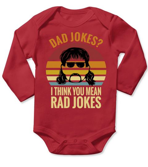 Puns Retro Fathers Day Funny Dad Jokes Dad Long Sleeve Baby One-Piece