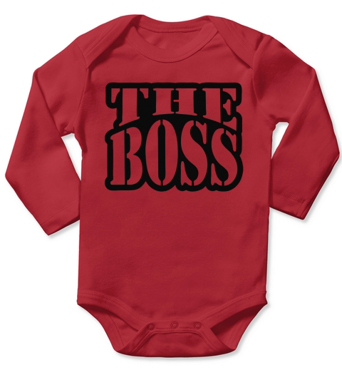 The Boss T Shirt Long Sleeve Baby One-Piece