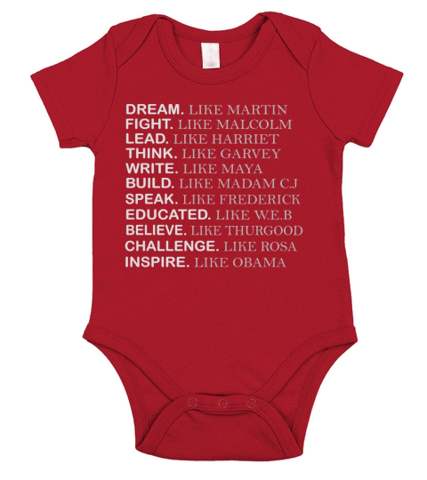 Black History Month T-shirt, Inspire like Obama Shirt Black Youth B079LBWRJ5 1 Short Sleeve Baby One-Piece