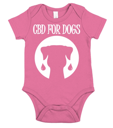 CBD For Dogs Quote CBD Oil Animal Dog Medicine Fun Short Sleeve Baby One-Piece