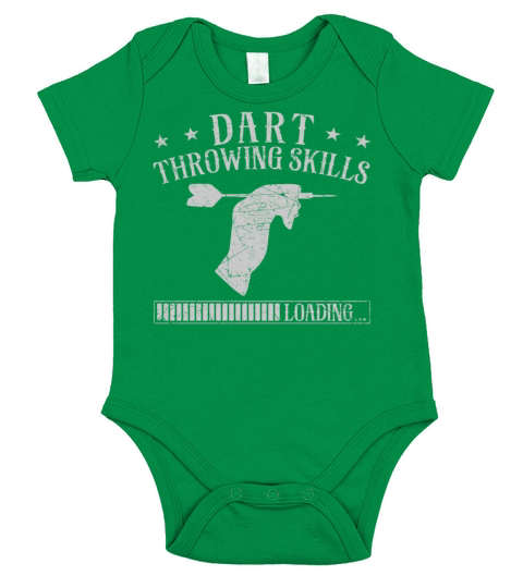 Darts Vintage Dart Throwing Skills Short Sleeve Baby One-Piece