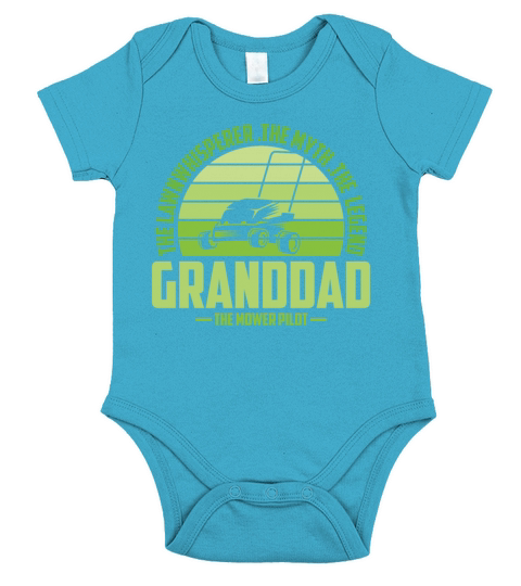 Funny Granddad Lawn Mowing Shirt Lawn Mower Mow Su Short Sleeve Baby One-Piece