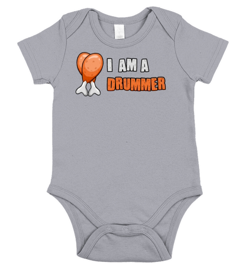 I Am A Drummer Short Sleeve Baby One-Piece