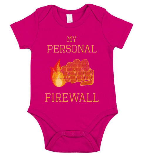 My Personal Firewall Vintage Short Sleeve Baby One-Piece